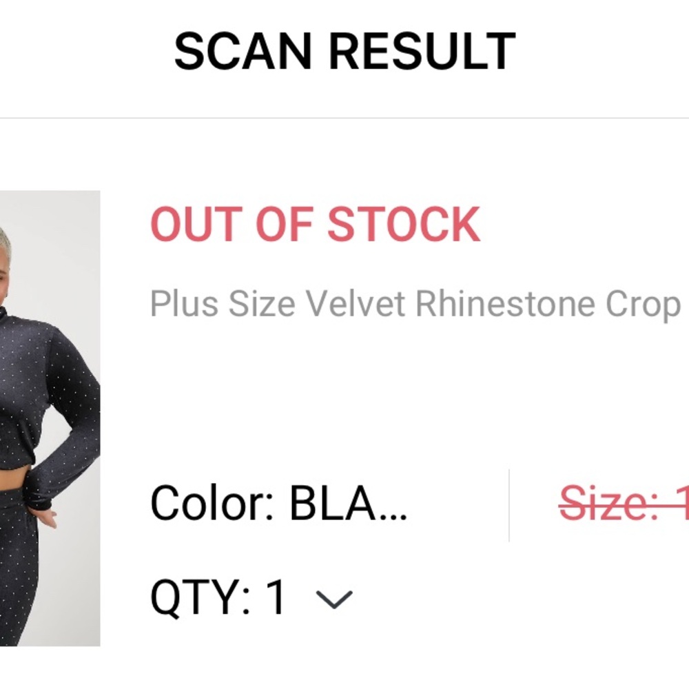 Black Velvet Studded Crop Top